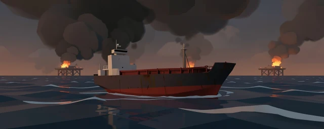 Атаки хуситов на саудовские нефтяные хранилища вдоль Красного моря замедляют движение судов через Баб-эль-Мандебский пролив